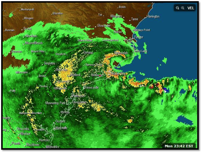 Low Pressure System Sydney Newcastle Stormcity Of Focus Maitland